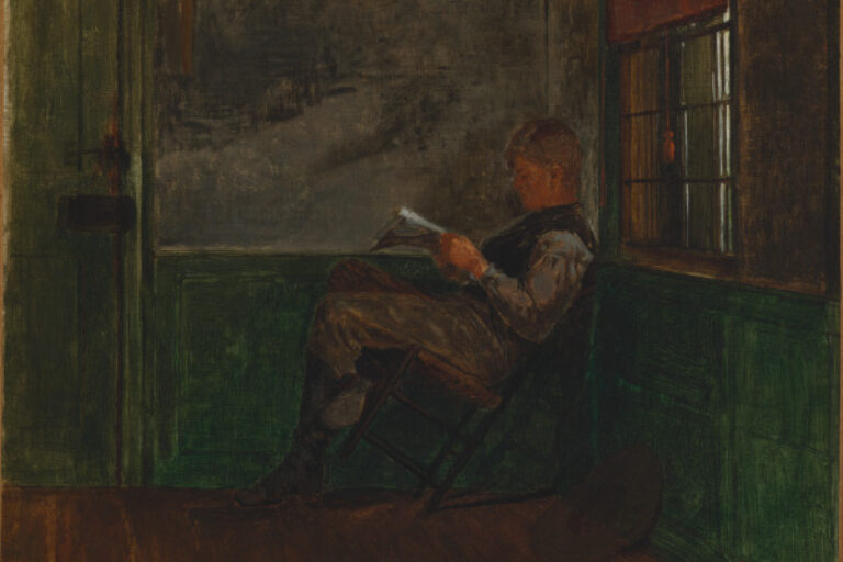 YOUNG MAN READING