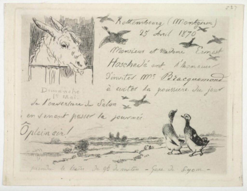 Invitation card from Hoschedé - Image 1