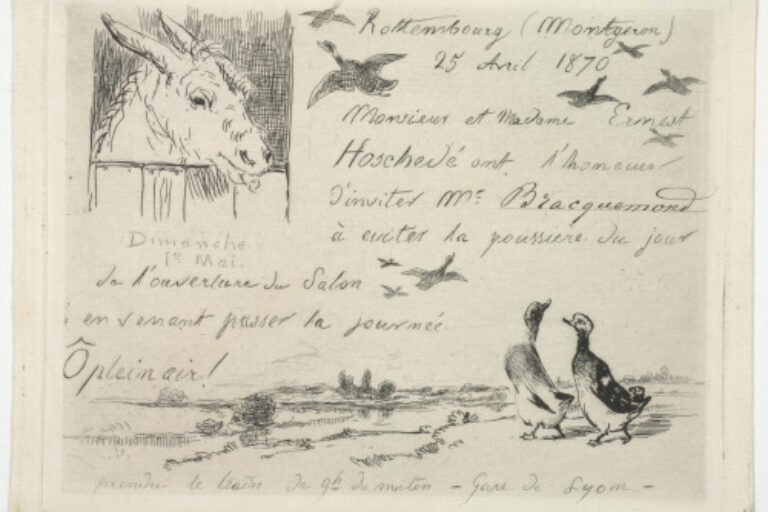 INVITATION CARD FROM HOSCHEDÉ
