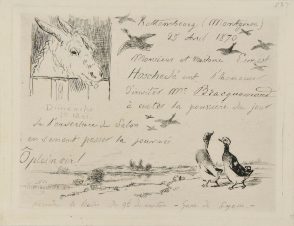 Invitation card from Hoschedé - Image 2