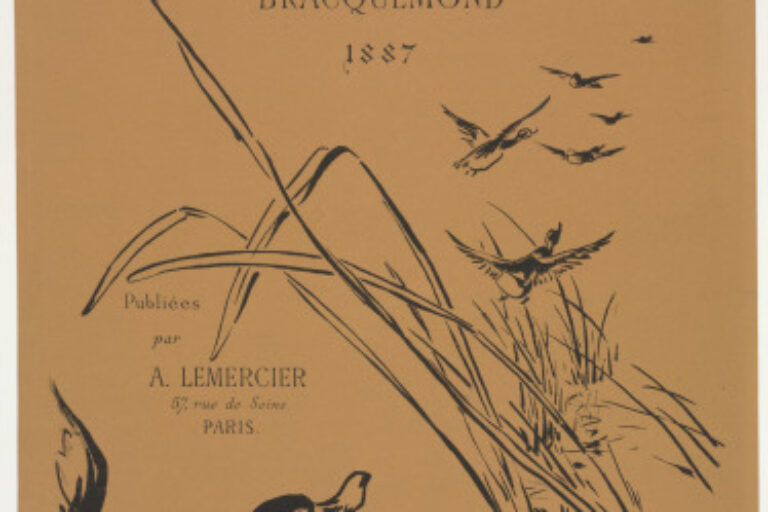 TITLE PLATE FROM THE SERIES "SIX EAUX-FORTES PAR BRACQUEMOND"