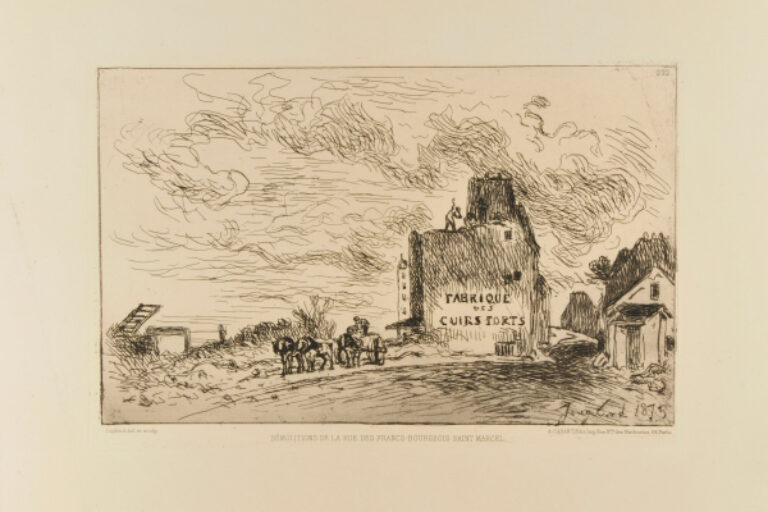DEMOLITION OF THE RUE DES FRANCS-BOURGEOIS SAINT-MARCEL