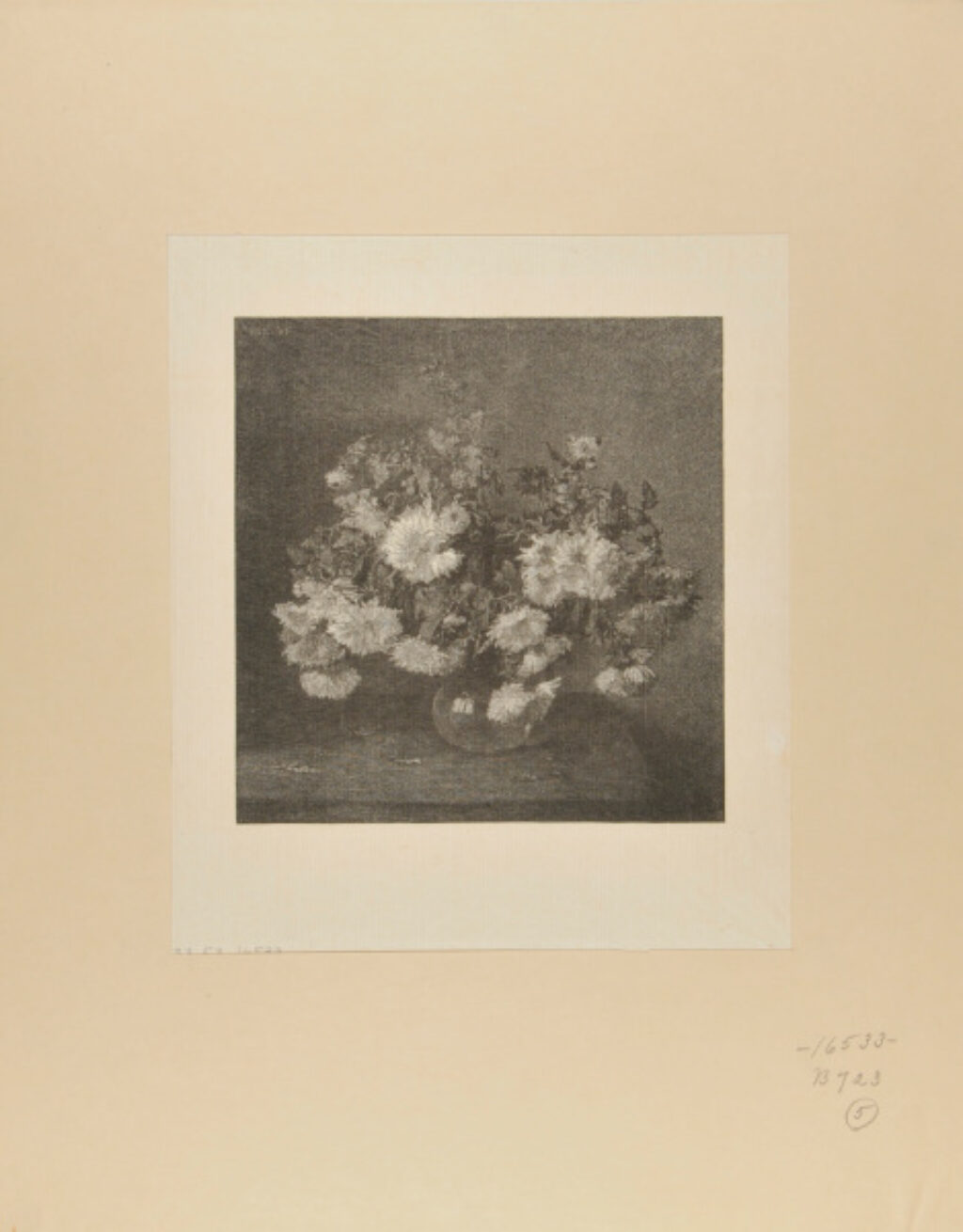 Still Life with Vase of Chrysanthemums