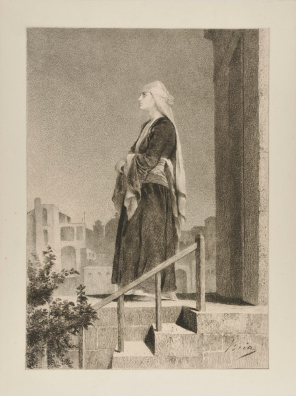 Woman on a Terrace