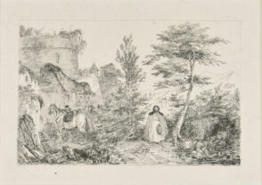 Paysage avec une Vieille Femme