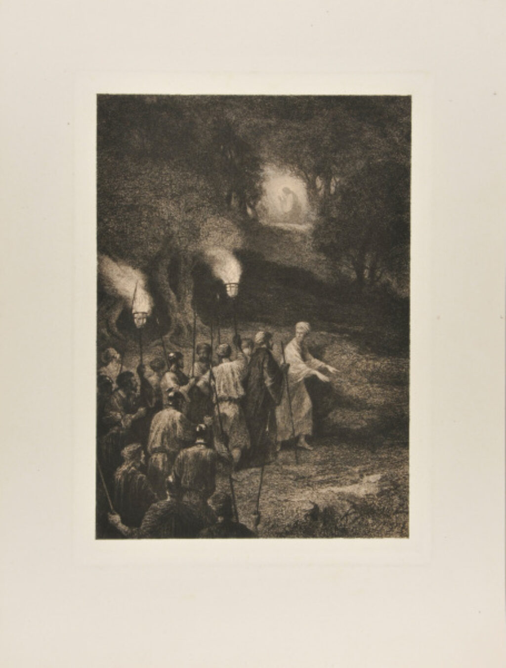 Judas montrant aux Juifs l’endroit où est Jésus