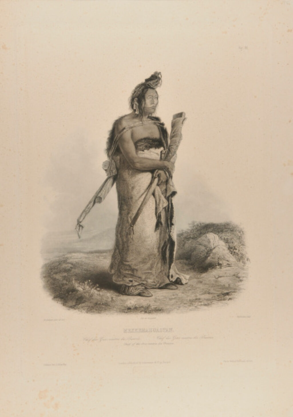 Mexkemahuastan Chief of the Gros-ventres des Prairies