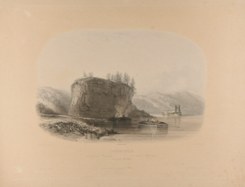 Tower-Rock, View on the Mississippi
