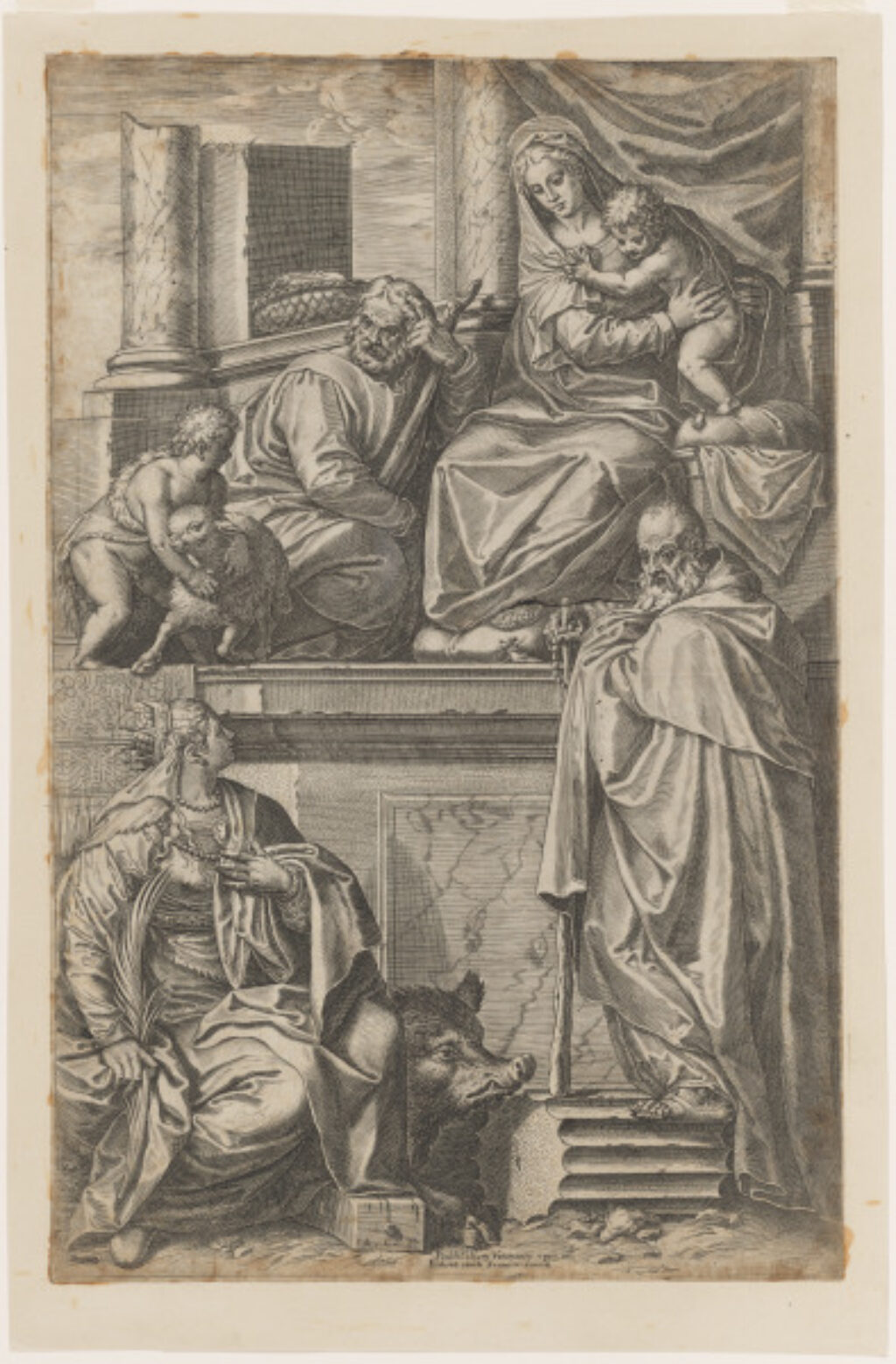 Holy Family with St. Catherine and Anthony Abbot