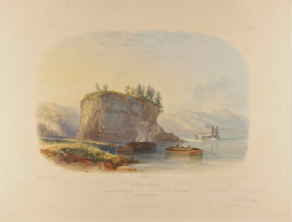 Tower-Rock, View on the Mississippi