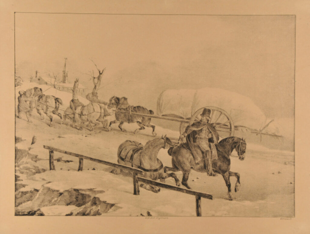 Roulier montant une côte