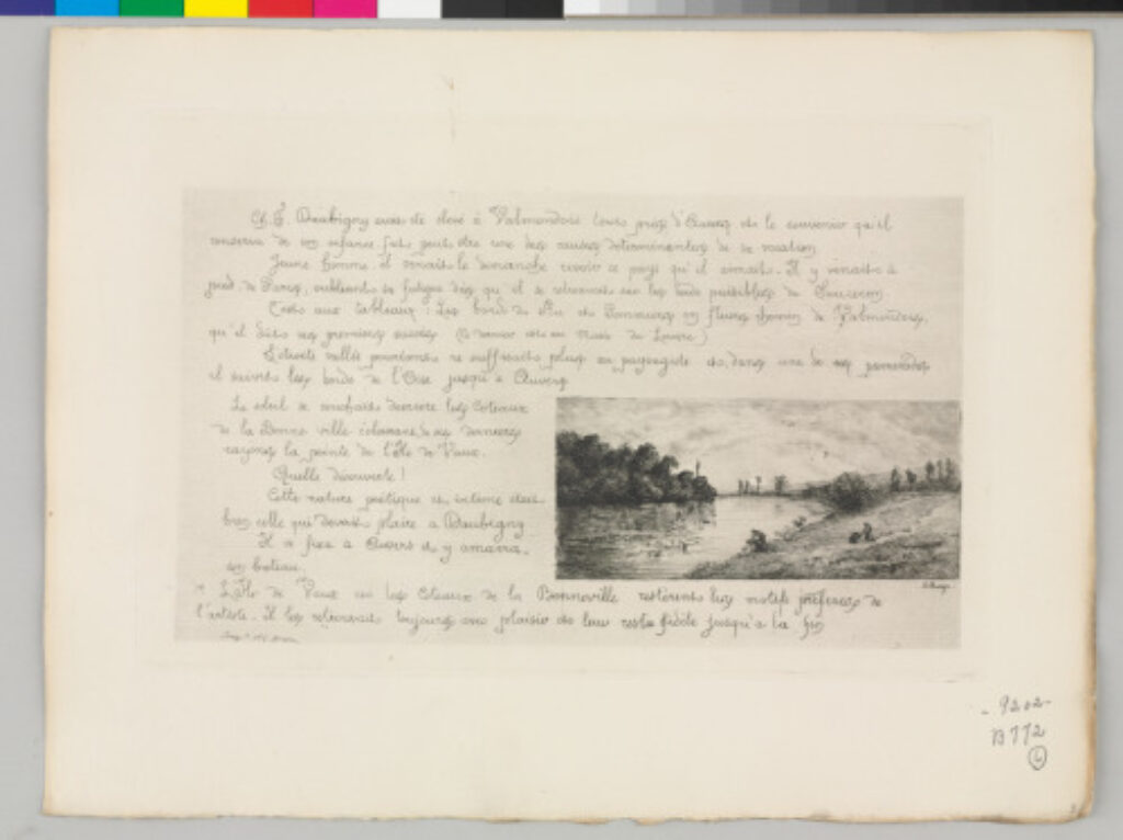 Plate 2 from the series “Daubigny, souvenirs et croquis”