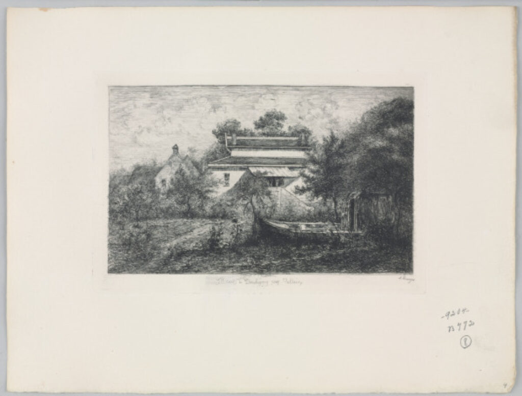 Plate 4 from the series “Daubigny, souvenirs et croquis” - Image 2