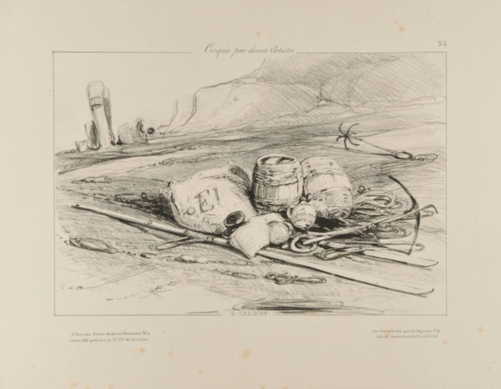 Plate 5 from the series “Croquis par divers artistes”