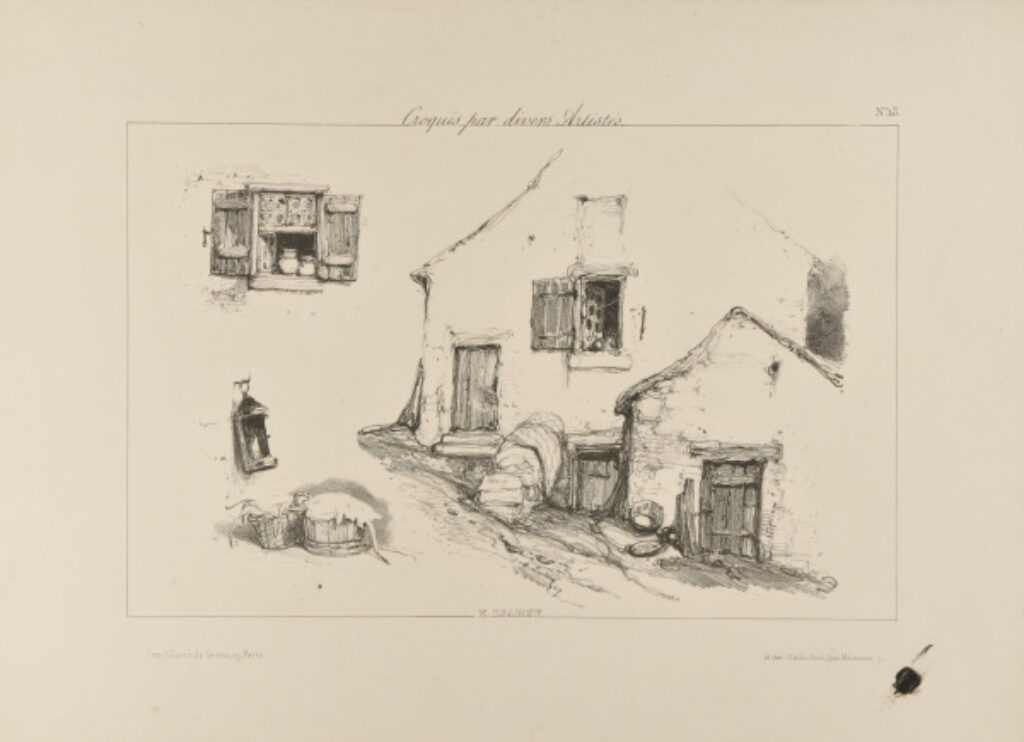 Plate 13 from the series “Croquis par divers artistes”