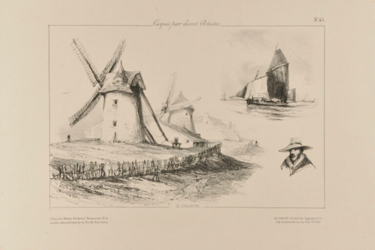 PLATE 43 FROM THE SERIES "CROQUIS PAR DIVERS ARTISTES"