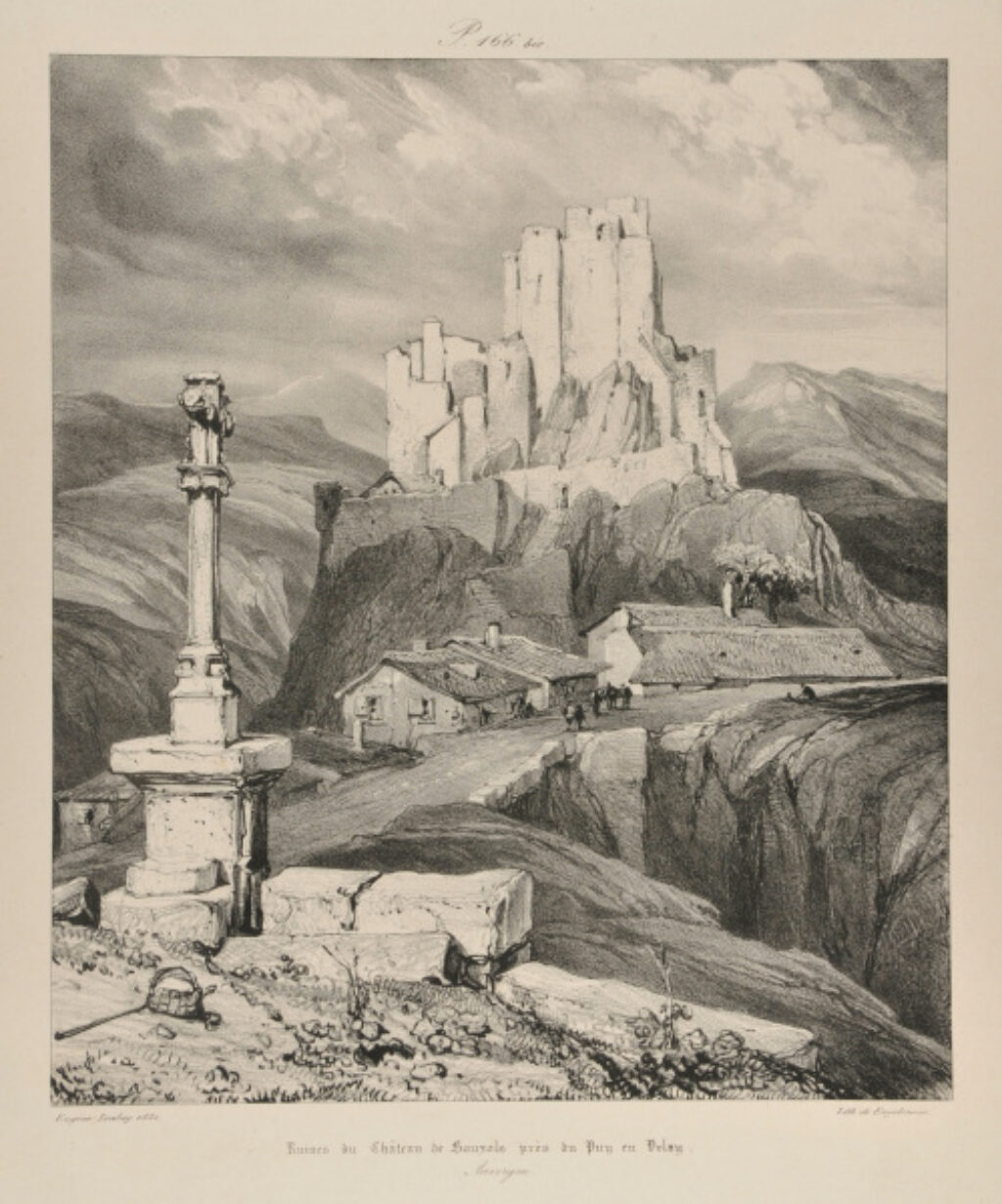 Ruines du Château de Bouzols, près du Puy en Vélay