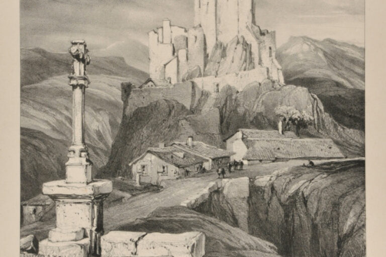 RUINS OF THE CHÂTEAU DE BOUZOLS, NEAR LE PUY-EN-VELAY