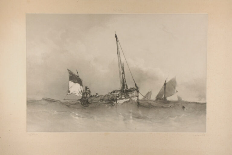 BOAT TOWING A BUOY