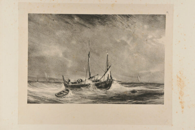 FISHING BOAT AT SEA