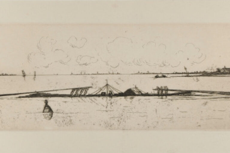 LARGE RAFT BEING ROWED