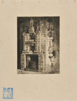 Cheminée de la salle à manger
