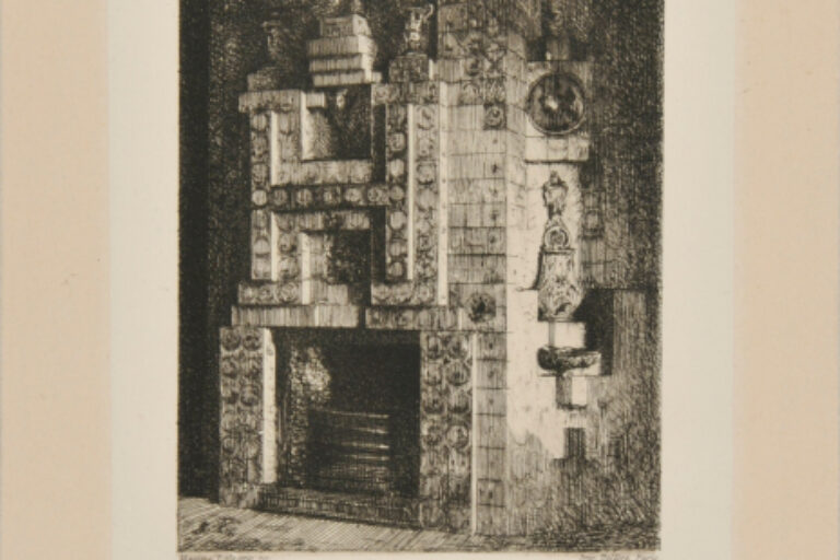 FIREPLACE IN THE DINING ROOM