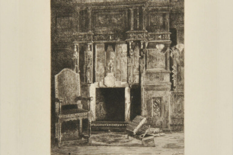 FIREPLACE IN THE OAK GALLERY