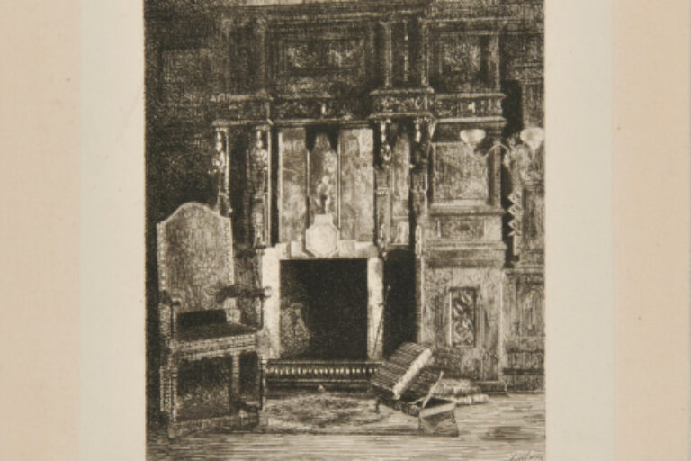 FIREPLACE IN THE OAK GALLERY