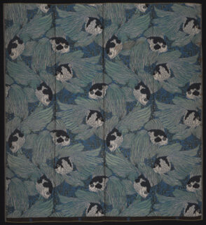 Furnishing Fabric with Goldfish Motif