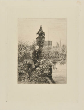 Victor Hugo dans son jardin