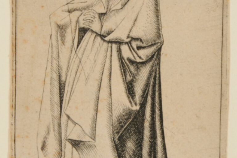 STANDING VIRGIN, TURNED TO THE LEFT