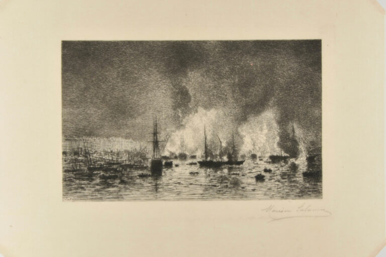 FIRE AT THE PORT OF BORDEAUX, NIGHT OF SEPTEMBER 28, 1869