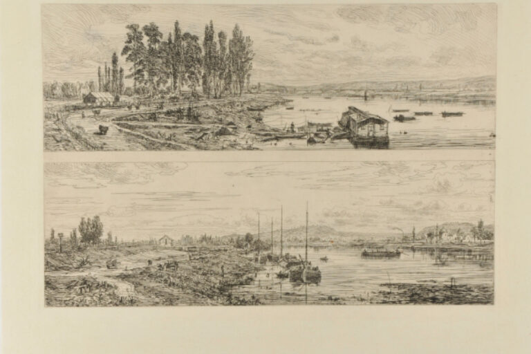 THE BANKS OF THE SEINE AT BEZONS; THE BANKS OF THE SEINE NEAR ARGENTEUIL