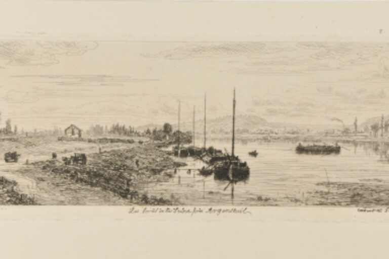 THE BANKS OF THE SEINE NEAR ARGENTEUIL