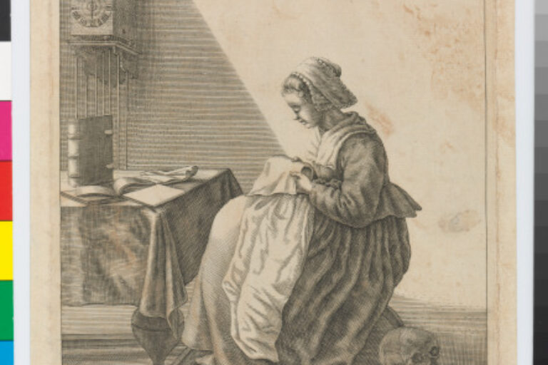 YOUNG GIRL SEWING