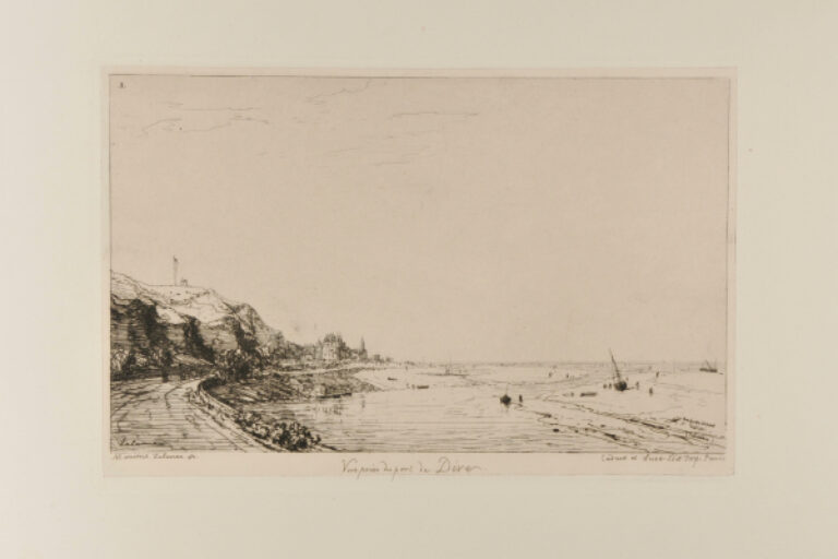 VIEW FROM THE PORT OF DIVES-SUR-MER (CALVADOS)