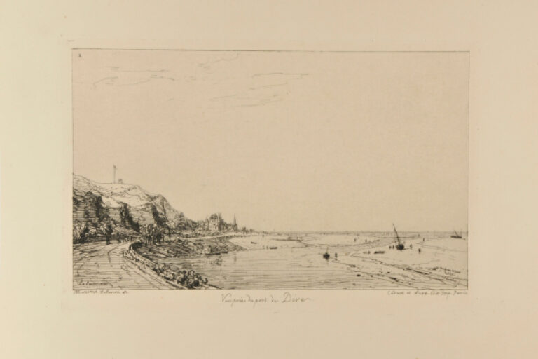 VIEW FROM THE PORT OF DIVES-SUR-MER (CALVADOS)