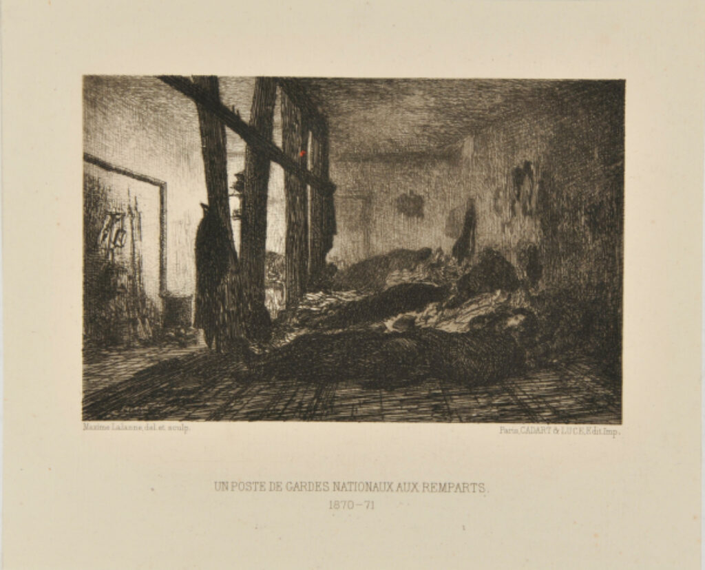 Un Poste de gardes nationaux aux ramparts