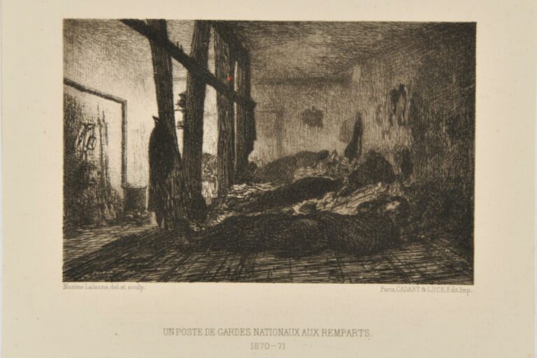 A NATIONAL GUARD POST AT THE RAMPARTS