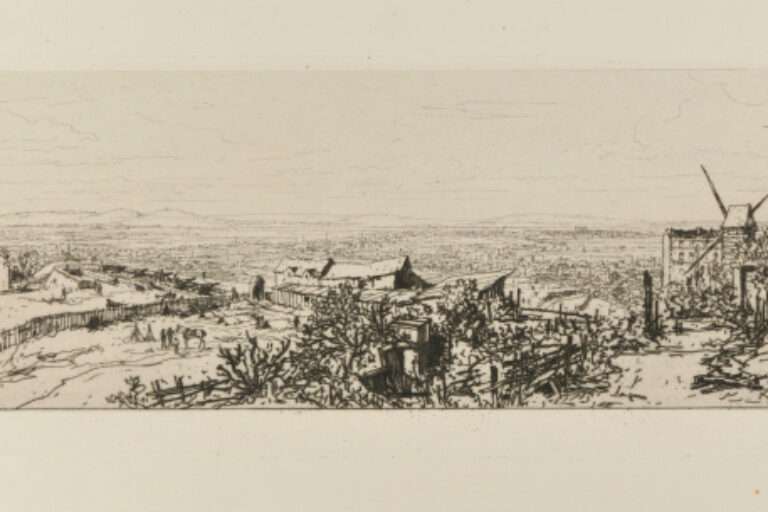 BATTERY AT MONTMARTRE, VIEW NEAR THE MOULIN DE LA GALETTE