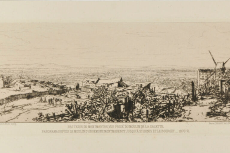 BATTERY AT MONTMARTRE, VIEW NEAR THE MOULIN DE LA GALETTE