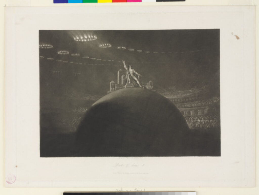 Illustration for Milton’s “Paradise Lost”: Book 2, Line 1 - Image 1