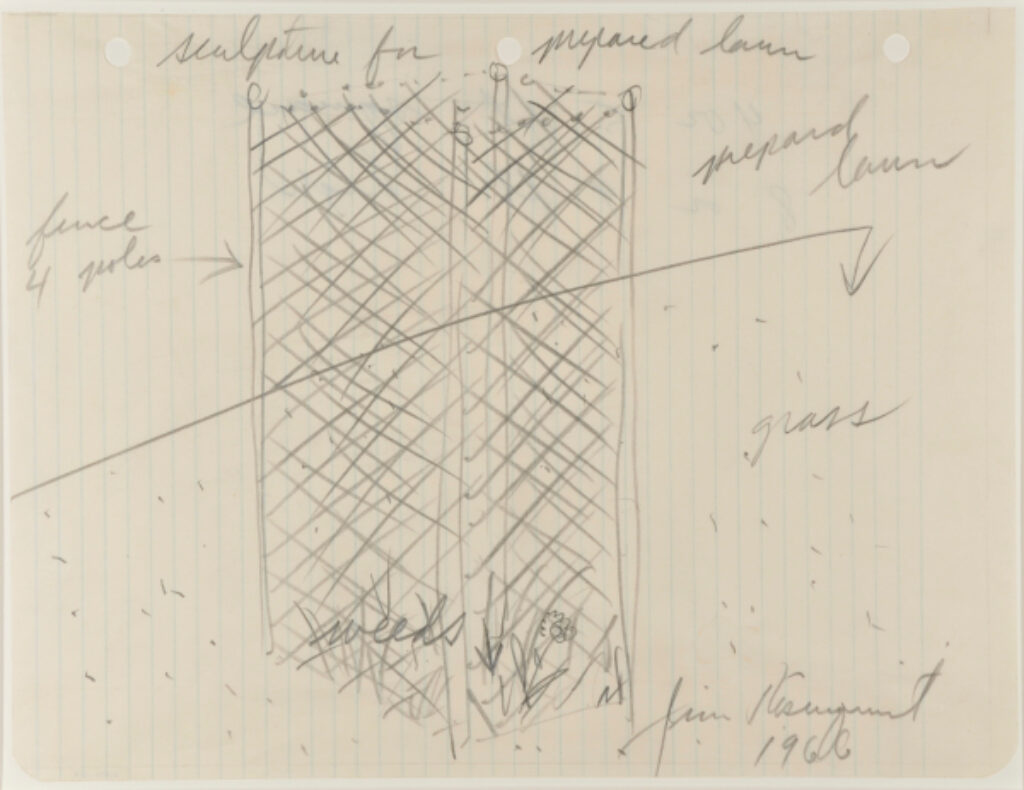 Design for “Sculpture for Prepared Lawn”