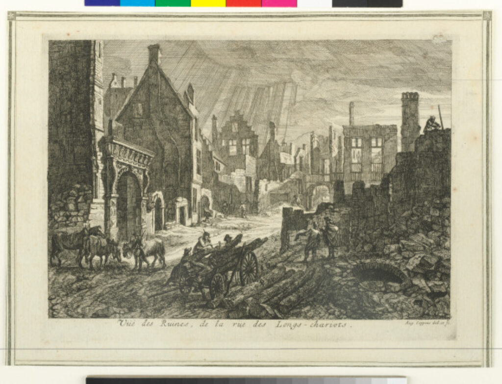 From the series “Views of the Ruins of the City of Brussels Drawn as Things Are by Augustin Coppens” - Image 1