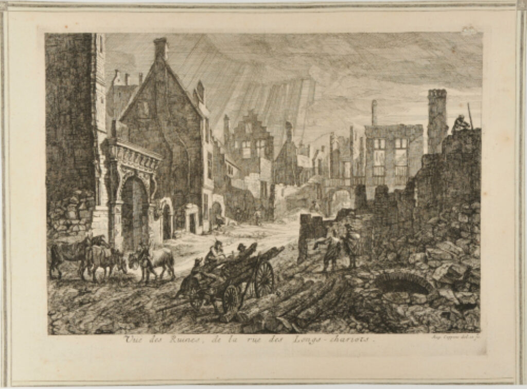 From the series “Views of the Ruins of the City of Brussels Drawn as Things Are by Augustin Coppens” - Image 2