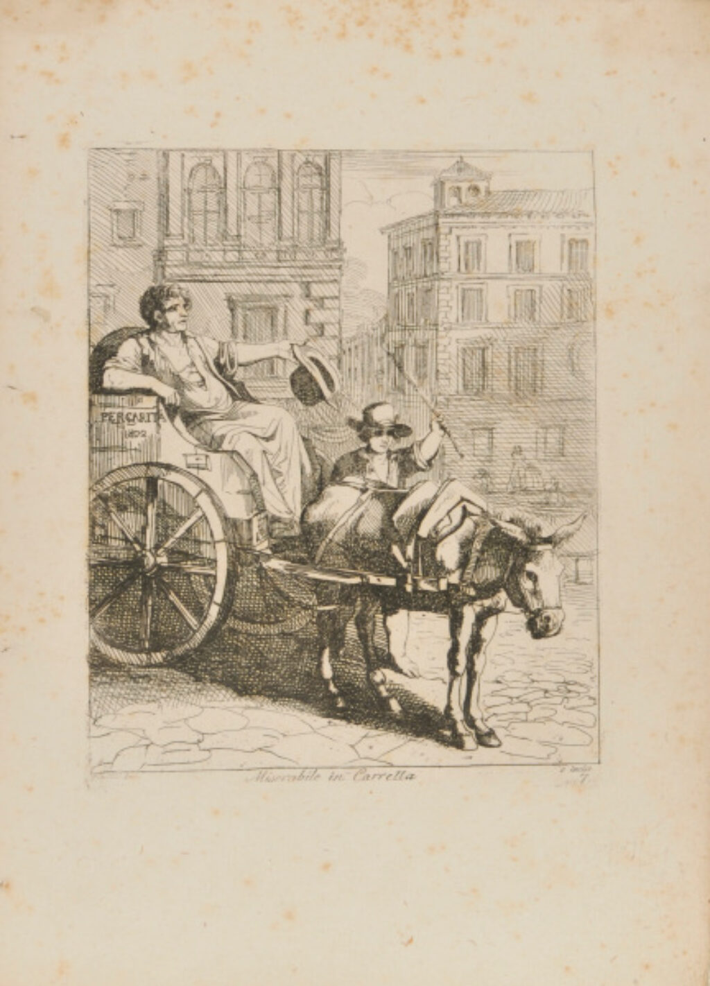 from the book “Nuova Raccolta di cinquanta motivi Pittoreschi e Costumi di Roma, incisi all’Acqua forte da Bartolomeo Pinelli Romano” (Rome: Presso Lorenzo Lazzari, 1810)