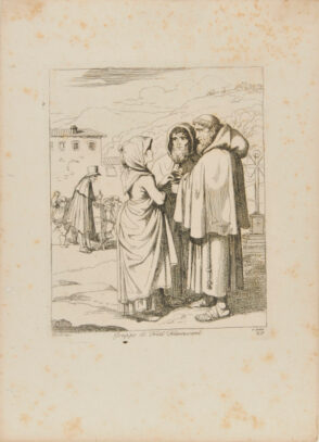 from the book “Nuova Raccolta di cinquanta motivi Pittoreschi e Costumi di Roma, incisi all’Acqua forte da Bartolomeo Pinelli Romano” (Rome: Presso Lorenzo Lazzari, 1810)