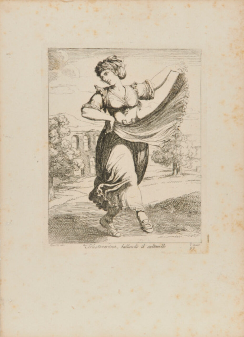 from the book “Nuova Raccolta di cinquanta motivi Pittoreschi e Costumi di Roma, incisi all’Acqua forte da Bartolomeo Pinelli Romano” (Rome: Presso Lorenzo Lazzari, 1810)