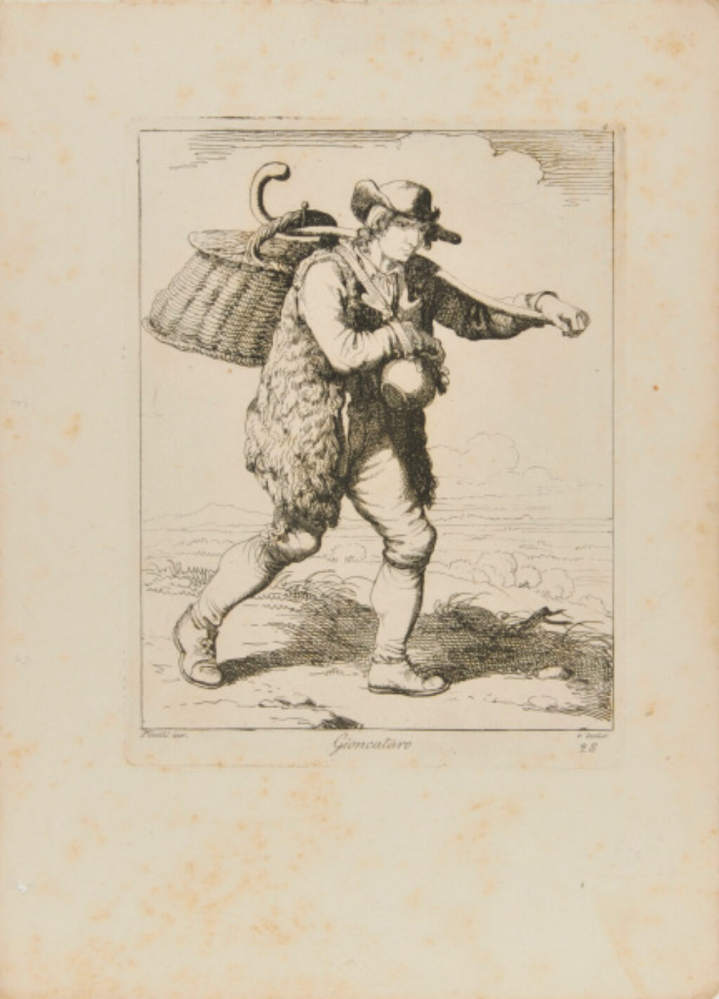 from the book “Nuova Raccolta di cinquanta motivi Pittoreschi e Costumi di Roma, incisi all’Acqua forte da Bartolomeo Pinelli Romano” (Rome: Presso Lorenzo Lazzari, 1810)